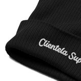 "Clientela Suprema" Organic ribbed beanie