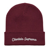"Clientela Suprema" Organic ribbed beanie