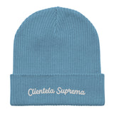 "Clientela Suprema" Organic ribbed beanie