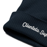 "Clientela Suprema" Organic ribbed beanie