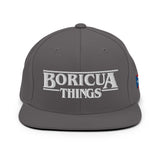 "Boricua Things" Blanco Snapback Hat