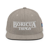 "Boricua Things" Blanco Snapback Hat