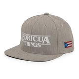 "Boricua Things" Blanco Snapback Hat