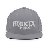 "Boricua Things" Blanco Snapback Hat