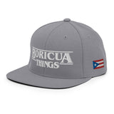 "Boricua Things" Blanco Snapback Hat