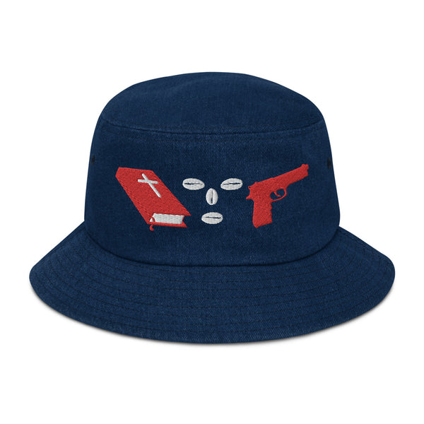 "B.S.G" Denim bucket hat