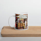 "POWERULE VOLUME 1" White glossy mug