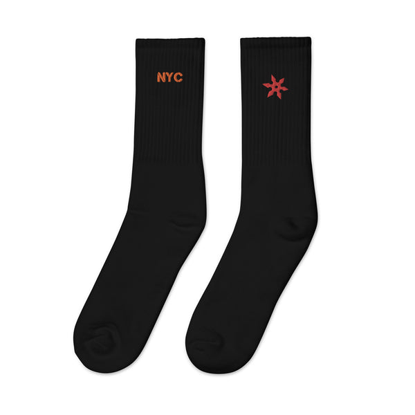 "NYC Gaiden" Embroidered socks