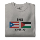 "Libertad" Embroidered Crewneck Sweatshirt