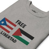 "Libertad" Embroidered Crewneck Sweatshirt