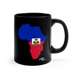 "Ayiti/Africano" Haiti Black mug 11oz