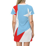 "La Reyna" All Over Print T-Shirt Dress
