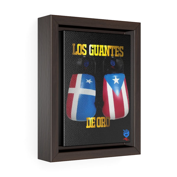 "Los Guantes de Oro" Vertical Framed Premium Gallery Wrap Canvas