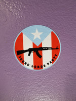 "Young Lords" Static Cling Sticker