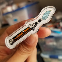"Switchblade Bobbito" Acrylic pin