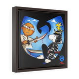 "Enter The Peanuts" 36 Chambers - Square Framed Premium Gallery Wrap Canvas