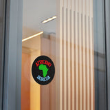 "Africano Boricua" Round Vinyl Stickers