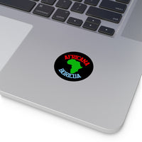 "Africana Boricua" Round Vinyl Stickers