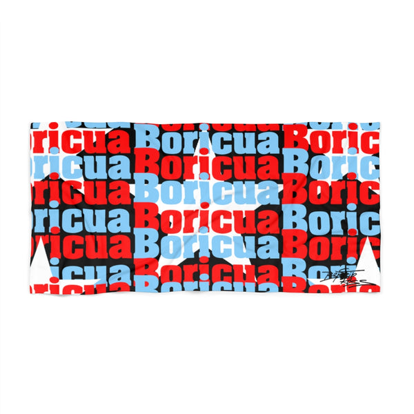 "Boricua Estrellas " Beach Towel