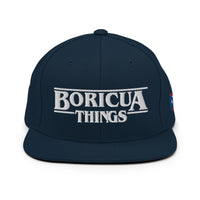 "Boricua Things" Blanco Snapback Hat