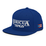 "Boricua Things" Blanco Snapback Hat