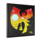 "The Story of the Samurai" Square Framed Premium Gallery Wrap Canvas