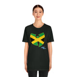 "Wu-Jamaica" Unisex Jersey Short Sleeve Tee