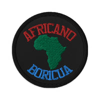 "Africano Boricua" Embroidered patches