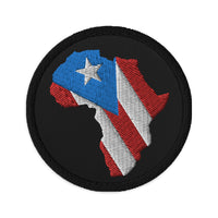 "Boricua Africano" Embroidered patches