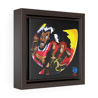 "Wu-Nuff" Who's tha Masta? Square Framed Premium Gallery Wrap Canvas