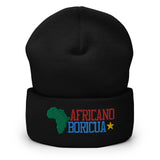 "Africano Boricua" Cuffed Beanie