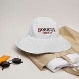 "Boricua Things" Wide brim bucket hat