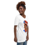 "La Emperatriz" Unisex Short Sleeve V-Neck T-Shirt